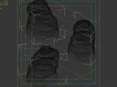Desert - Mountain - Wind Stone 03 3D model