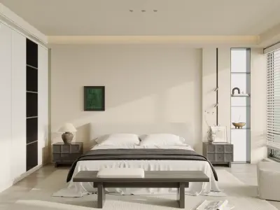 Comfortable bedroom 3D model