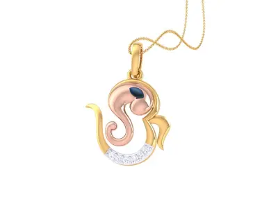 Spiritual Ganesha Pendant 3D print model