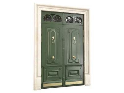 Entrance classic door 93 3D model