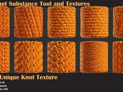 34 Tileable Knot Pattern - VOL 10   Texture