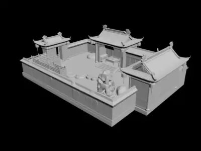 courtyard 3D model