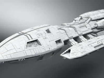 Battlestar Pegasus Scale model  3D print model