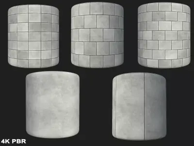 Pavement set Seamless Texture