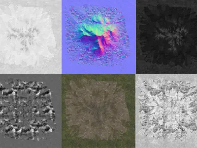 Mountains V1 Low-poly 3D model