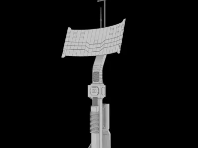 Sci-Fi Antenna Model 3D model