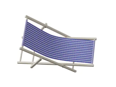 Beach Chair Low-poly 3D model purchase
