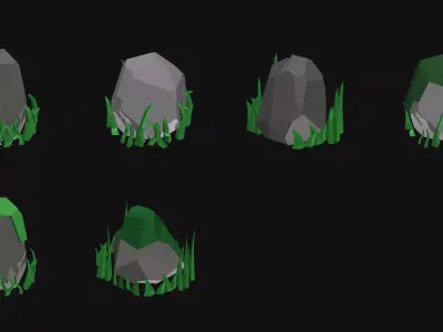 LumaGrove Unity Wonky Woods  Low Poly Nature Asset Pack Low-poly 3D model