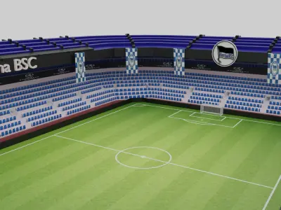 Hertha BSC Football Stadium Low-poly 3D model