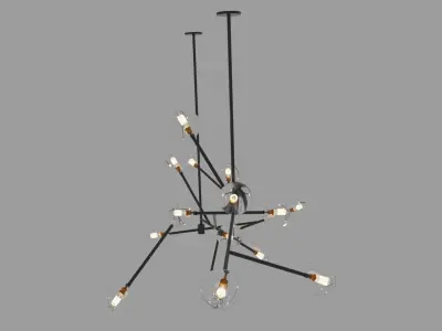 Minimalist Chandelier 3D model