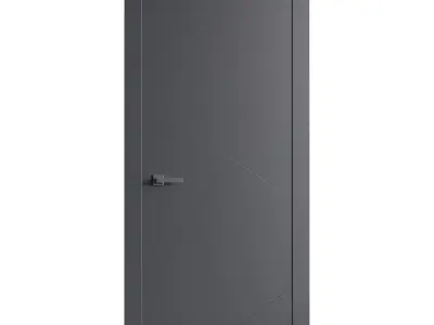 Modern entrance door 86 3D model