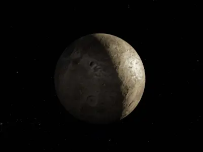 Ceres fictional Low-poly 3D model