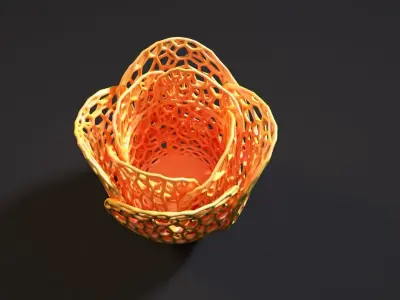 Rose vase 3D print model