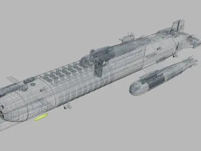 OKEANOS  the mega sub 3D model