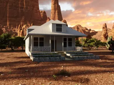 old house-Old Abandoned House 3D model