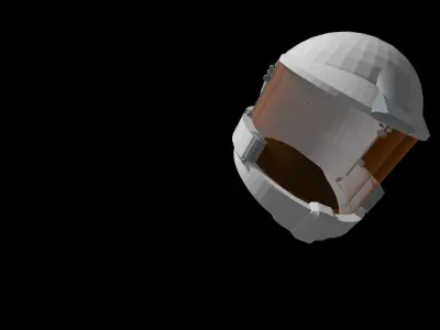 Sci-fi Action figure Helmet 3D print model