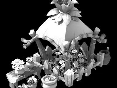 City - Florist 1 3D model