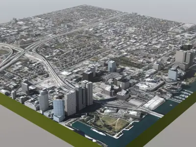 Miami Wynwood District 3D model