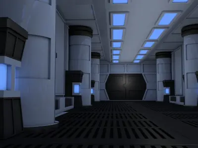 Sci Fi Interior 3D model