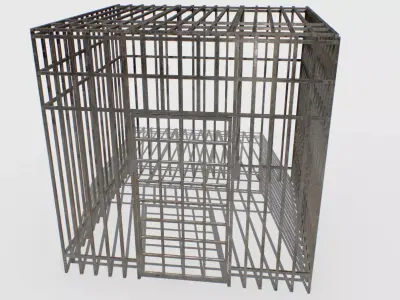Basement Jail Storage or Cell Pack 1 Low-poly 3D model