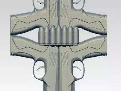 Gunster cross pendant 3D print model