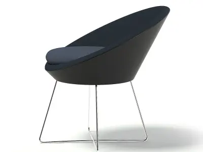 Round Armchair 3D model