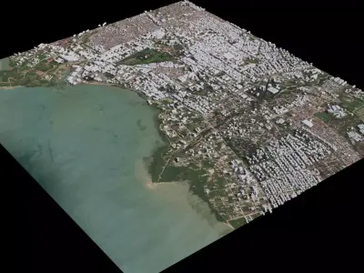 Bujumbura - Burundi 3D model