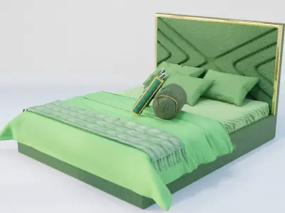 Munich Aliver Bed 3D model