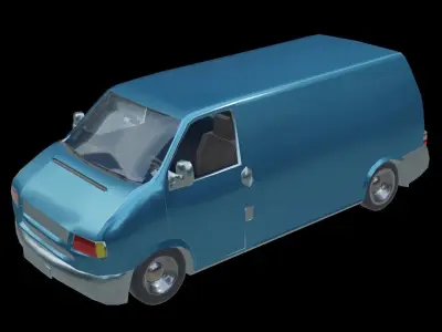 Van Vehicle Low-poly 3D model