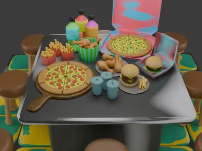 the fast food 3D model