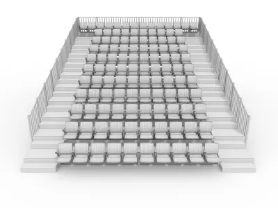 Bleachers 40 3D model