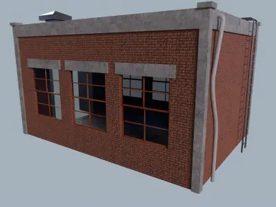work shop Low-poly 3D model purchase