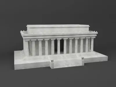 Lincoln memorial 3D Printable Model 3D print model