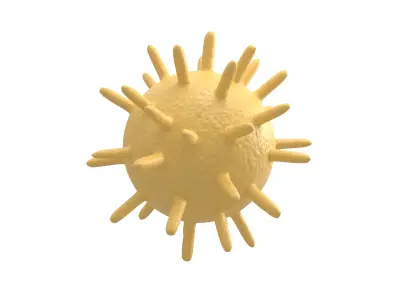 Virus v2 008 Low-poly 3D model