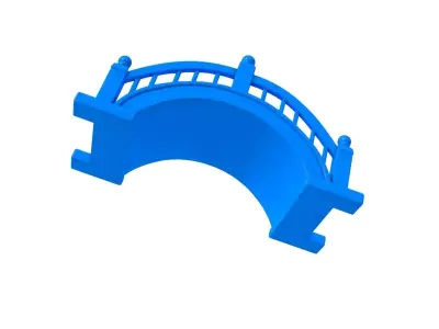 bridge -  bridge stl -  wooden bridge - stone bridge  3D print model
