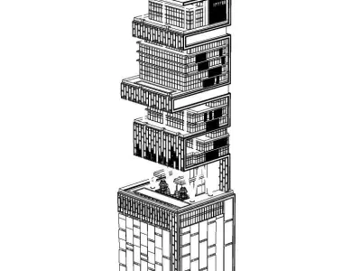 ANTILIA HOUSE MUMBAI 3D model
