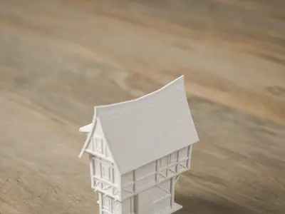 STYLIZED MEDIEVAL BUILDING PRINTABLE PACK 3D print model