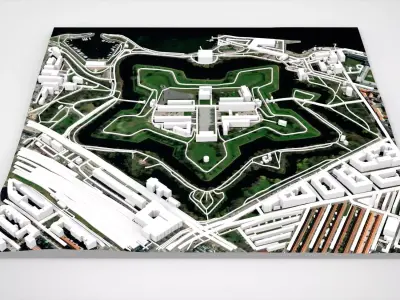 Citadel Kastellet on the island of Zealand Copenhagen Denmark 3D model