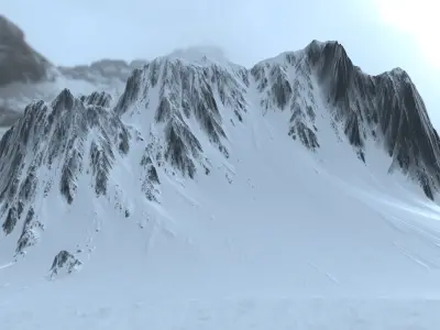 mountain snow 3D model