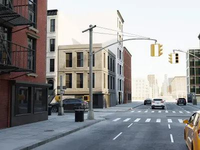 New York Block 4 Low-poly 3D model
