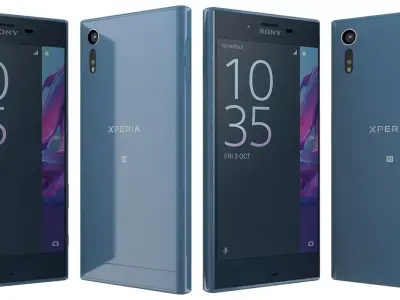 Sony Xperia XZ Forest blue 3D model