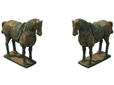 Game Model - Terracotta Warriors and Horses 02 3D model