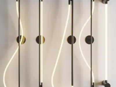 Wall light LIDVOR Lampatron Low-poly 3D model