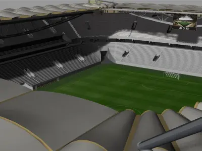 Agia Sophia Stadium AEK FC Low-poly 3D model