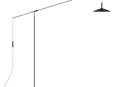 ALTURA floor lamp with shade 3D model