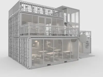 Container Cafe 5 3D model