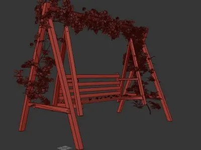 Rose swing 3D model