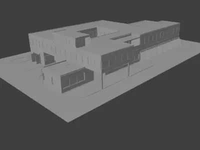 German Fire Station  3D model