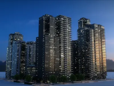 City Block Type B27 3D model