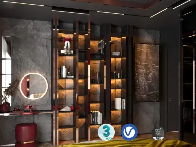 Bedroom Design 3ds max scene 3D model